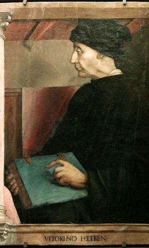 Vittorino da Feltre by Giusto de gand e Pedro Berruguete